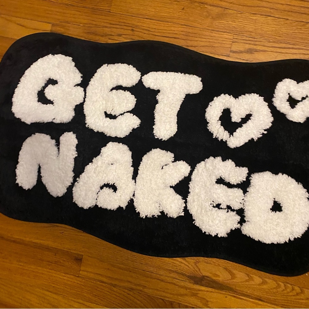 Urban Outfitters Black and White Bath Mat
